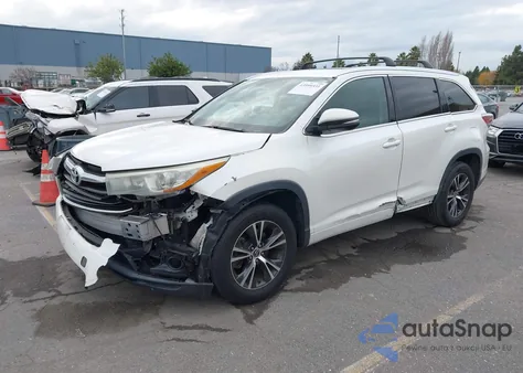2016 Toyota Highlander Xle V6 из США, поврежденный, VIN 5TDKKRFH0GS129867